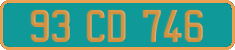 French license plate, Diplomatic