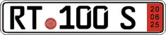 German license plate, Export transit plates