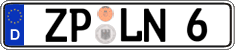 German license plate, Regular plates