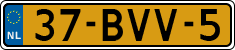 License plate of the Netherlands, Heavy Commercial Vehicles (1994 system)