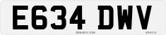 License plate of the United Kingdom, 1983 year system