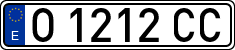License plates of Spain, 1971 year series