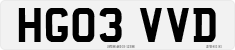 License plate of the United Kingdom, 2001 year system