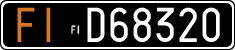 License plate of Italy, Cars (1927 year series)