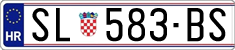 License plate of Croatia, Regular plates