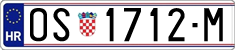 License plate of Croatia, Regular plates
