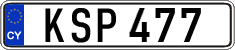 License plate of Cyprus, Regular plates