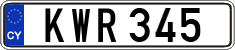 License plate of Cyprus, Regular plates