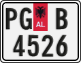 License plate of Albania, Cars (1993)