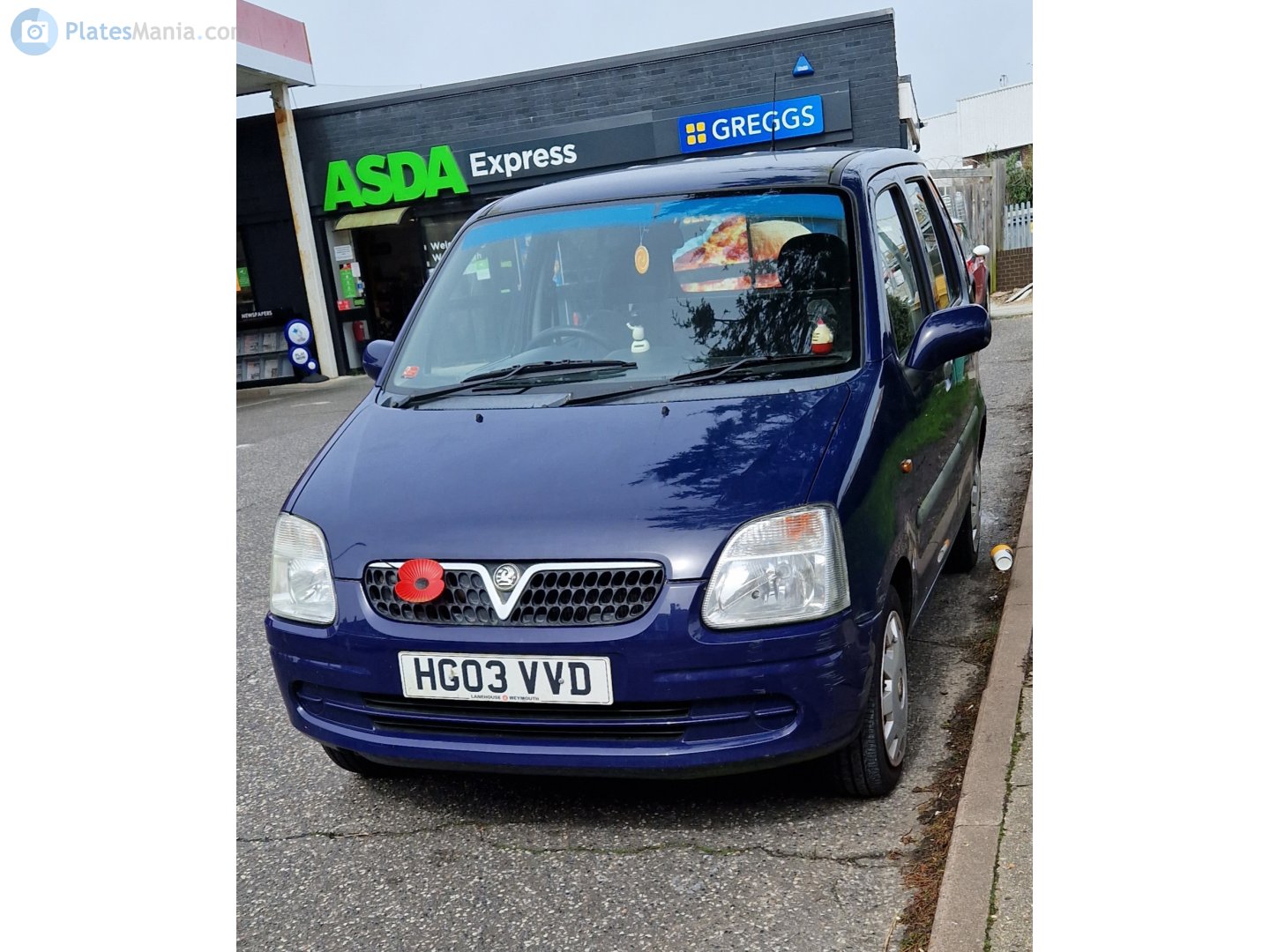 HG03VVD, Vauxhall Agila 1st gen (H08), 2000–2007