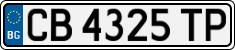 License plate of Bulgaria, Cars