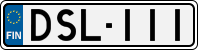 License plate of Finland, Cars