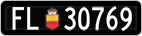 License plate of Liechtenstein, Cars