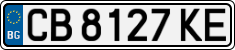 License plate of Bulgaria, Cars