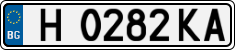 License plate of Bulgaria, Cars
