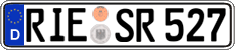 German license plate, Regular plates