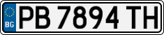 License plate of Bulgaria, Cars