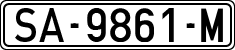 License plates of Spain, 1971 year series