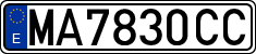 License plates of Spain, 1971 year series