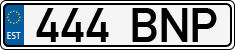 License plate of Estonia, Regular car plates