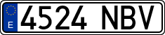 License plates of Spain, Ordinary (2000)