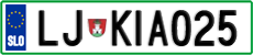 License plate of Slovenia, Vanity Plates