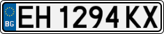 License plate of Bulgaria, Cars