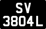 License plate of Singapore, Private owners