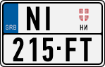 License plate of Serbia, Cars