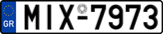 License plate of Greece, Cars