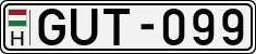 license plates of Hungary, Cars (1990)