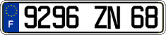 French license plate, FNI
