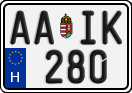 license plates of Hungary, Regular plates (2022)