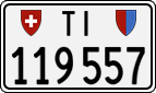 License plate of Switzerland, Cars