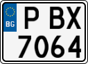 License plate of Bulgaria, Cars