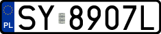 License plates of Poland, Regular car plates