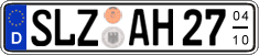 German license plate, Seasonal plates