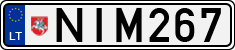 License plate of Lithuania, Cars