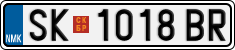 License plate of North Macedonia, Regular plates (2012)