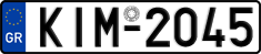 License plate of Greece, Cars