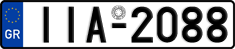 License plate of Greece, Cars