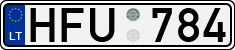 License plate of Lithuania, Cars