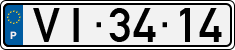 License plate of Portugal, Regular plates