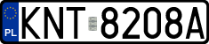 License plates of Poland, Regular car plates