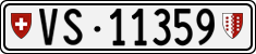 License plate of Switzerland, Cars