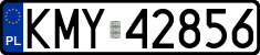 License plates of Poland, Regular car plates