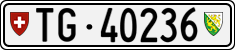 License plate of Switzerland, Cars