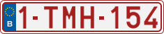 License plate of Belgium, Regular plates (2010)