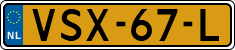 License plate of the Netherlands, Light Commercial Vehicles (1994 system)