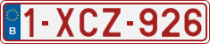 License plate of Belgium, Regular plates (2010)
